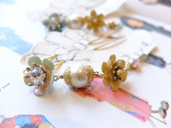 【tone】4連かんざし