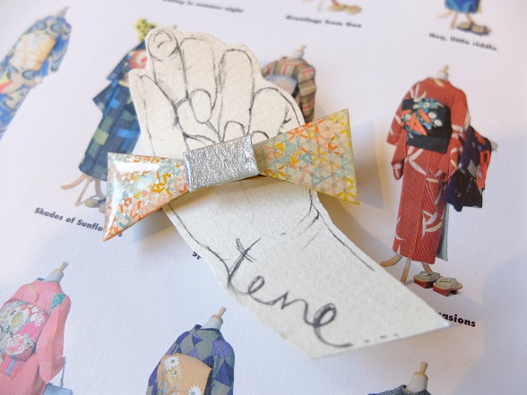 【tone】おえかきリボンバレッタ（カラフル）