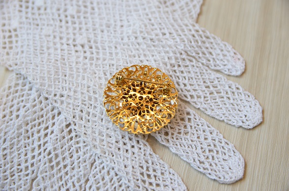 【tone】かんなくずブローチ　円