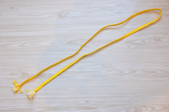 黄色の帯締め