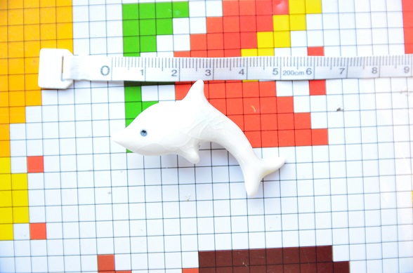 【はにかむ】イルカ帯留A