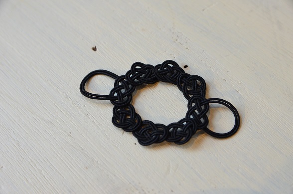 【TERUMI】水引の帯留め　黒