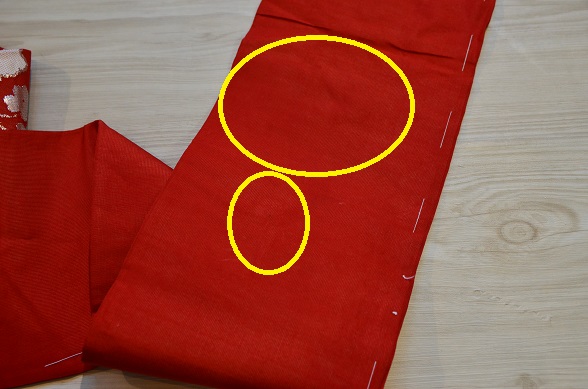 唐草花柄の紗名古屋帯【全長334cm】