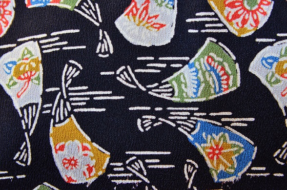 古典扇柄名古屋帯【全長315.5cm】