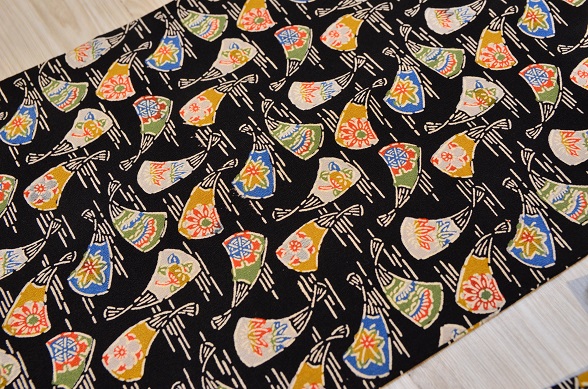 古典扇柄名古屋帯【全長315.5cm】