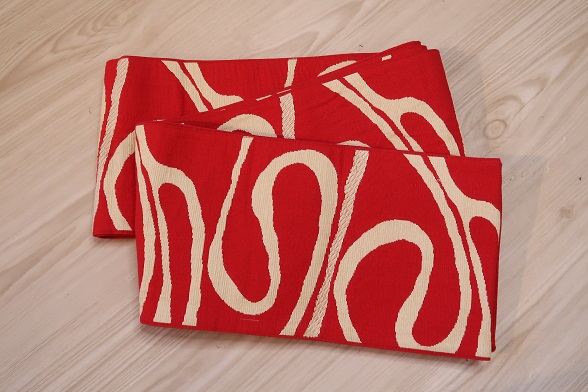 くねくねラインの半幅帯【全長346cm】