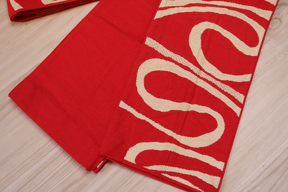 くねくねラインの半幅帯【全長346cm】