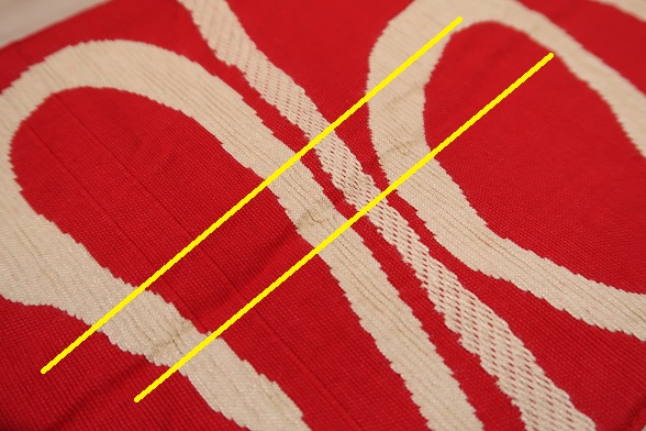 くねくねラインの半幅帯【全長346cm】