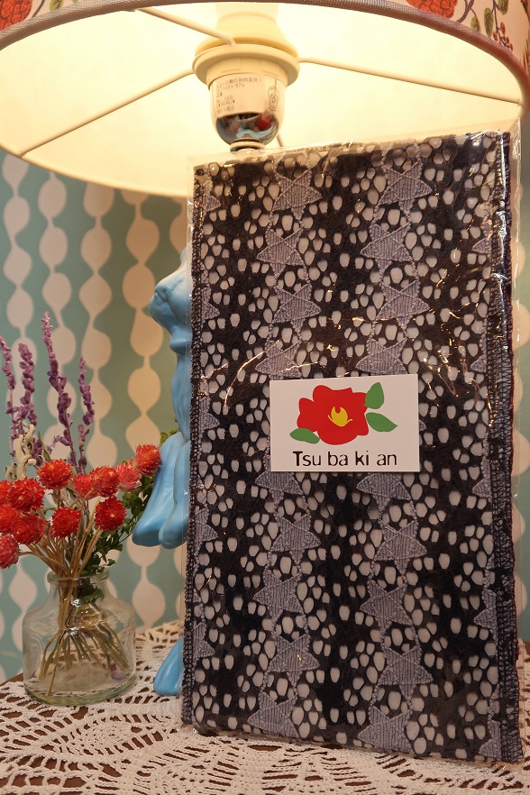 【TSUBAKIAN】コメットレース半衿 ネイビー