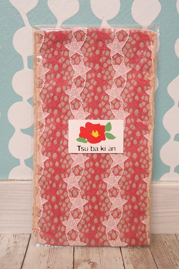 【TSUBAKIAN】コメットレース半衿 ピンク