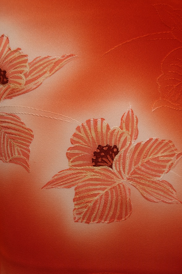 カトレアの暈し袷きもの【身丈160cm】 