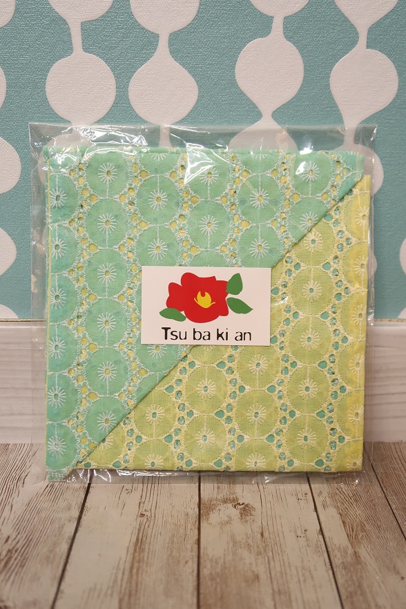 【TSUBAKIAN】リバーシブル半衿 ライムグリーン×レモンイエロー