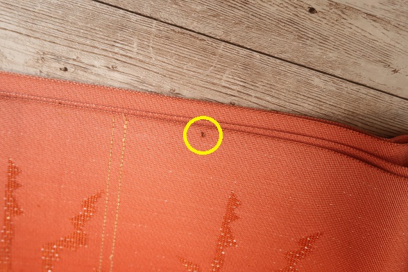 アザミ葉のグラデーションリバーシブル半幅帯【全長324cm】 