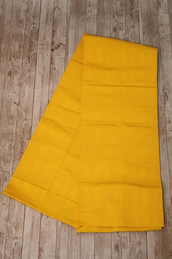 博多織のイエロー八寸名古屋帯【全長343.5cm】