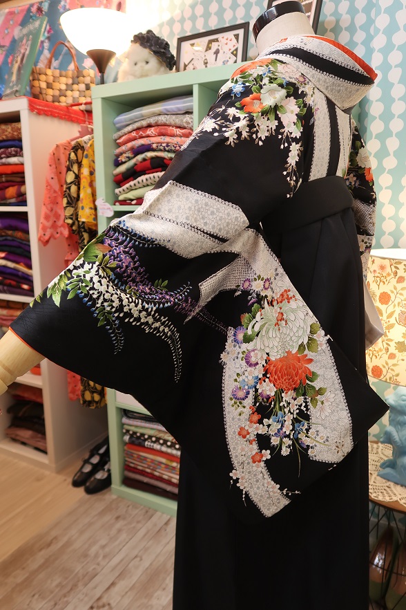 【レンタル衣装】卒業式袴・着物・帯・襦袢・着付け小物セット「レトロ古典スタイル」