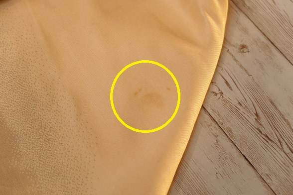 ゴールドの幾何学柄九寸名古屋帯【全長349.5cm】 